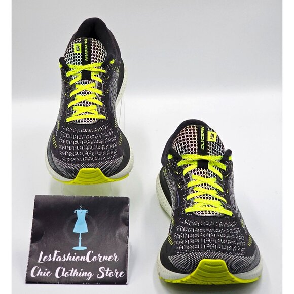 Brooks Women's Black Neon Yellow Carbonite Glycerin 19 Running Shoes Sz 8.5 2487 - Picture 3 of 16
